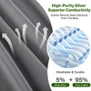 OneAmg Grounding Bed Sheet King Size, 95% Organic Cotton &