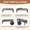 Genina Waterproof Dining Room Bench Covers, Stretch Jacquard Bench Seat