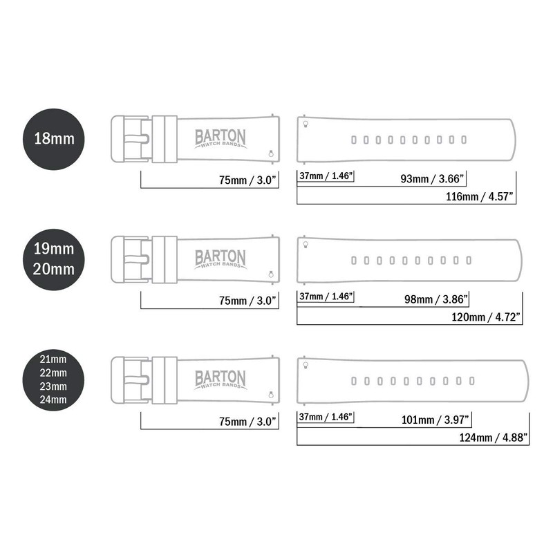BARTON WATCH BANDS 20mm Army Green Sailcloth Quick Release Premium