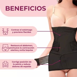 Mist Jewel Faja Postparto Maternidad Embarazo 3 En 1 Moldeadora Cesárea