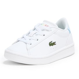Lacoste Unisex-Child Infant's Carnaby Set Sneaker, Grey Rinse/Navy Blue, 7