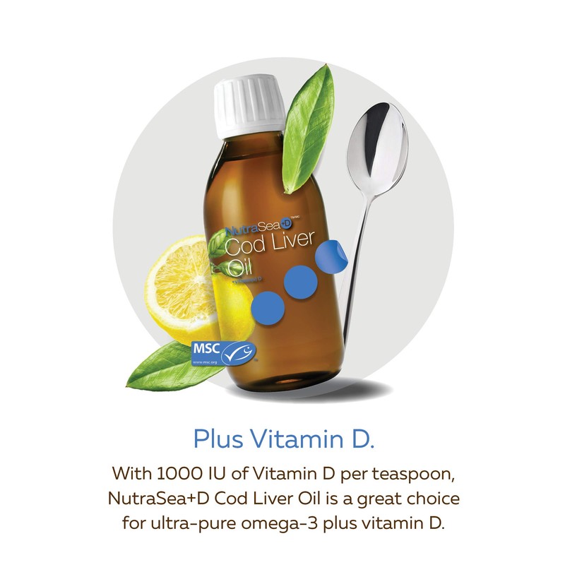 NutraSea +D Cod Liver Oil Zesty Lemon 200 ml