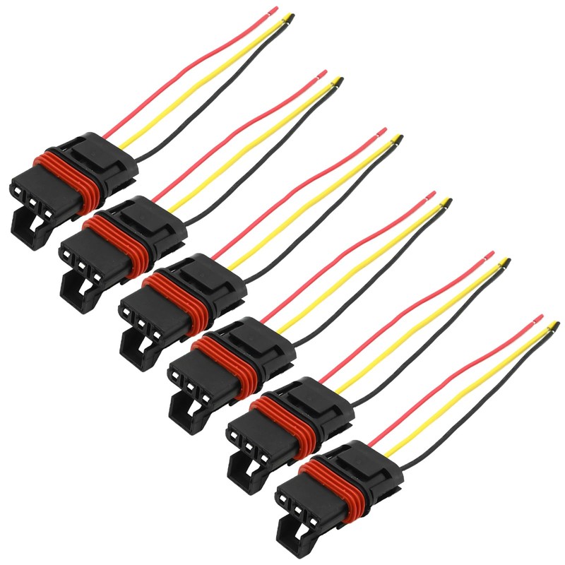 Saihisday 6 Pcs Pulse Power Plug Pigtail Connector Replacement for