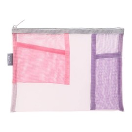 Midori 53346006 Mesh Pouch, Pen Case, Tool Pouch, Pink