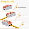 30pcs Conductor Compact Connectors,USUPERINK Lever Wire Nut Electrical Connectors for