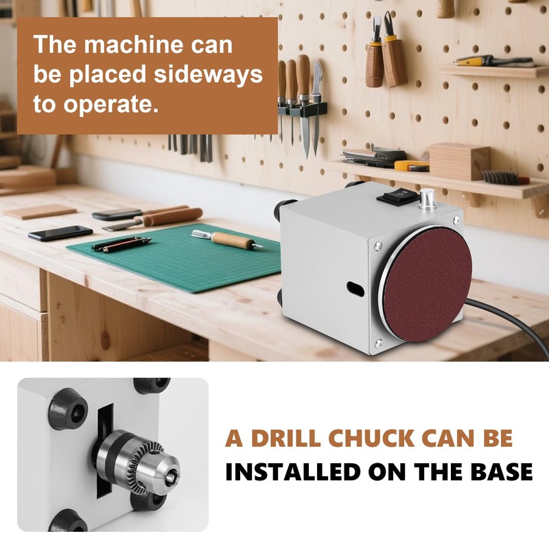 Mini Disc Sander 4 inch Small Sanding Disc Machine with