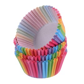 QUARKZMAN 100 Count Cupcake Liners Rainbow Cupcake Cups Standard Size Muffins Liners Papers Baking Cups Wrappers Greaseproof for Party Wedding Birthday
