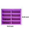 Palksky (2 Pcs 8 Cavity Large Rectangle Granola Bar Silicone