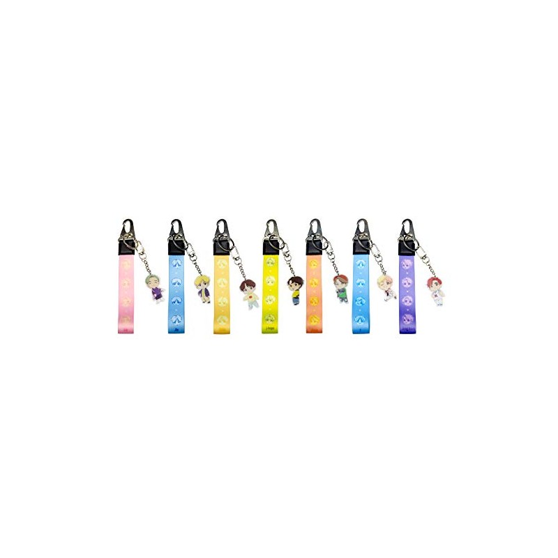 Llavero con correa de personajes BTS, Llavero_jin, Small
