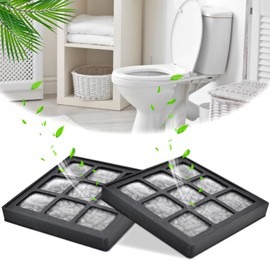 Activated Carbon Filter, Compatible with Active Carbon Filter for Geberit Balena 8000 and AquaClean 8000plus, Ideal Compatible Replacement (Pack of 2)