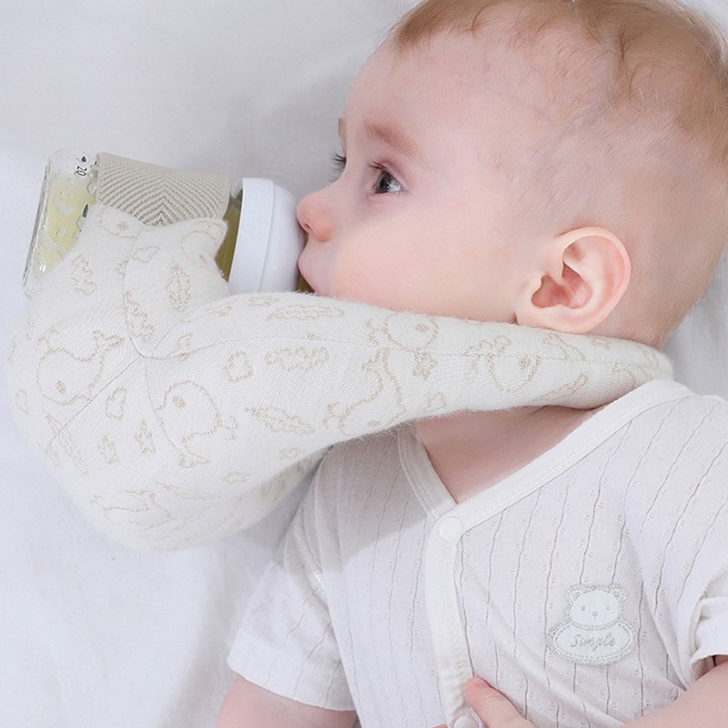 Self Feeding Pillow Baby Bottle Holder Pillow Polyester Head Support