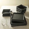 Stone Lain Grace Square Stoneware Dinnerware Set, 12 Piece Service