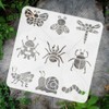 FINGERINSPIRE Cartoon Animals Stencil for Painting 11.8x11.8 inch Hollowed Butterfly