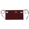 Cotton Waist Apron for Waitress with 3 Pockets Burgundy Server
