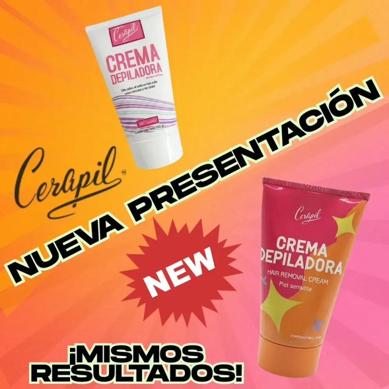 Crema Depilatoria Cerapil Corporal de 150g para Depilación Sin Dolor