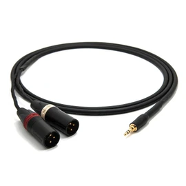 enoaudio Mogami 2534 Quad HiFi Y Audio Cable | Amphenol Gold 3.5 mm Mini Jack - Neutrik XLR Male | HiFi, 0.5 m
