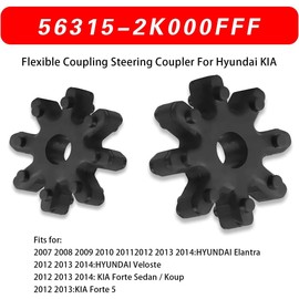 Set of 4 Car Steering Column Coupling, Flexible Coupling, Plastic Steering Coupling, Steering Column, Gear, Intermediate Lever, Socket Coupler