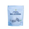 Amphora Organic Soft Dried White Mulberries 4 Ounce (Single Pack)