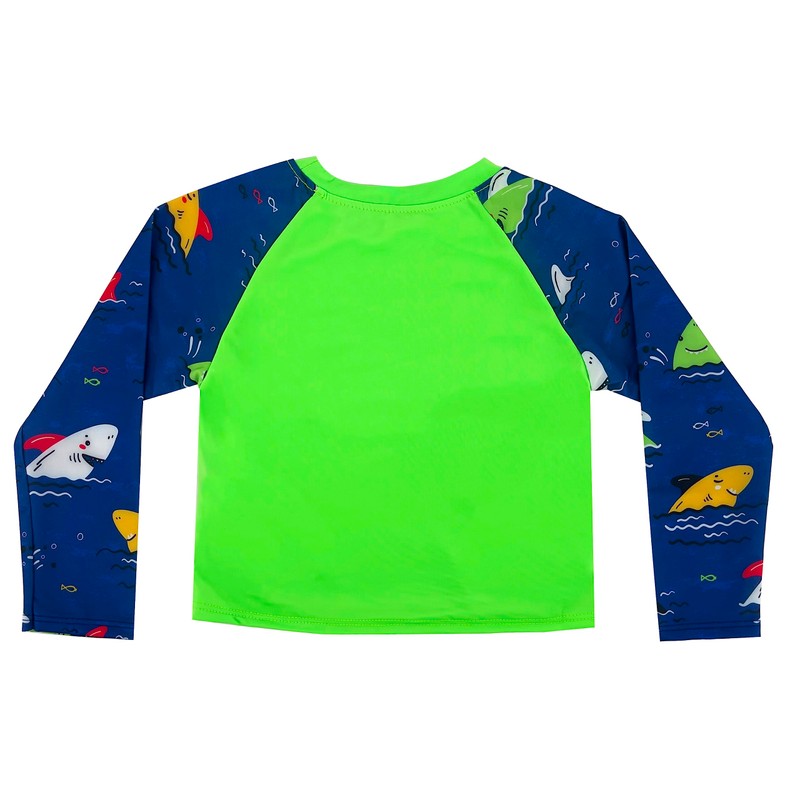 6016 Kinder T Shirt mit UV Schutz, Langarm Badeanzug, Surfen,
