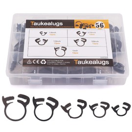 60-Pcs Heavy Duty Speedy Double Snap Grip Nylon Plastic Hose Clamps 8 Sizes Set Assortment