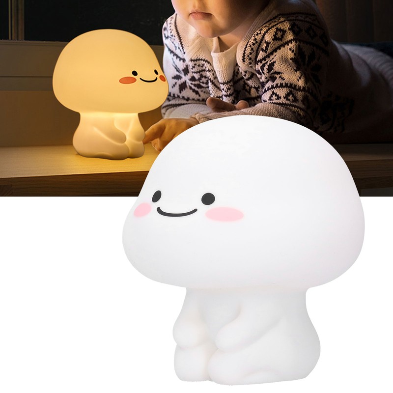 Silicone Night Light USB Charging Touch Sensing Timing Bedside Lamp