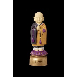 Eswold My House Monk (Kesa Type) Hannya Heart Sutra Main Body Part: Approx. 3.3 x 3.3 x 8.1 inches (8.5 x 8.5 x 20.5 cm), Base: Approx. 3.1 x 3.9 x 1.6 inches (8 x 10 x 4 cm)