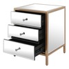 GEPOW End Tables, Modern Nightstand Bedside Table with 3 Drawers