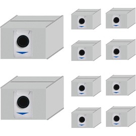 10 Pack Replacement Disposable Dust Bag Compatible with ECOVACS DEEBOT T20 Omni / T20e Omni Robot Vacuum Bags (Activated Carbon Upgrade)