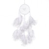 Jrancc Dreamcatcher DIY Handmade Feathers 55cm White for Bedroom Home