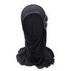 Ylucky Girls Muslim Hijab Floral Lace Head Scarf Kids Islamic