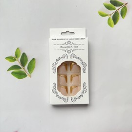 24PCS French Toe Nails Press ons, Glossy Gold French Tip Glue on Toenails Full Cover Short Square Fake Toenails with Irregular Gold Plating Design Summer False Toenails for Women Girls Manicure