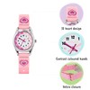 Tikkers Girls Pink Canvas Rip Strap Heart Watch, Purse and