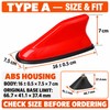 2 Pack Universal Shark Fin Car Roof Antennas with AM/FM