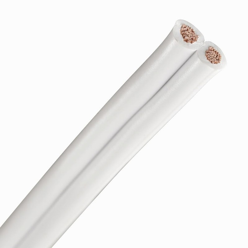 OHM 配線用 ビニール平行線 白 6m 1500W (04-7470)