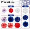 SUNBEAUTY 4th of July Memorial Day Decorations Patriotic Tissue Paper