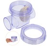 Operitacx Transparent PVC Check Valve Backflow Single Way Valve for