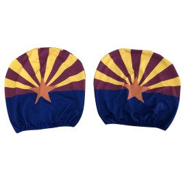 GiftWrap Etc. Arizona State Pride Headrest Covers for Cars - Set of 2, Headrest Protectors