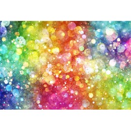 YongFoto 2.2 x 1.5 m Vinyl Photo Background Bokeh Halos Glitter Sparkle Sequins Photography Background for Photo Shoots Portrait Photos Party Children Wedding Photo Studio Props