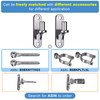 Insaga 2pcs Wall Mount Gate Hinge for Farm Gate, 304