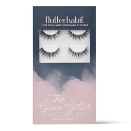 FlutterHabit Glow-Getter Lash Clusters for Women, Salon Quality At Home Eyelashes Extension Kit, 6 Lash Sets, No Lash Glue Included