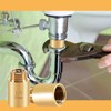 Brass Tap Extension, 30 mm x 1/2 Inch, DN15 Thread