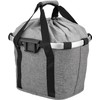 Klickfix KF880TS unisex adult twist bicycle basket, silver, plain