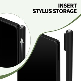 LCD Writing Tablet for Adult: 6.5 Inch Full Screen Mini Digital Notepad Reusable Small Writing Pad with Hall Switch and Leather Case Portable Use for Office Study Teaching