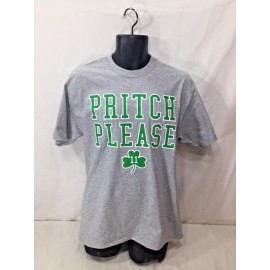 Gildan Celtics Theme Pritch Please GREY T Shirt Size Medium Pritchard Boston Player #11