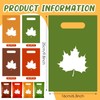 Epakh 100 Pieces Plastic Fall Gift Bags with Handle Autumn