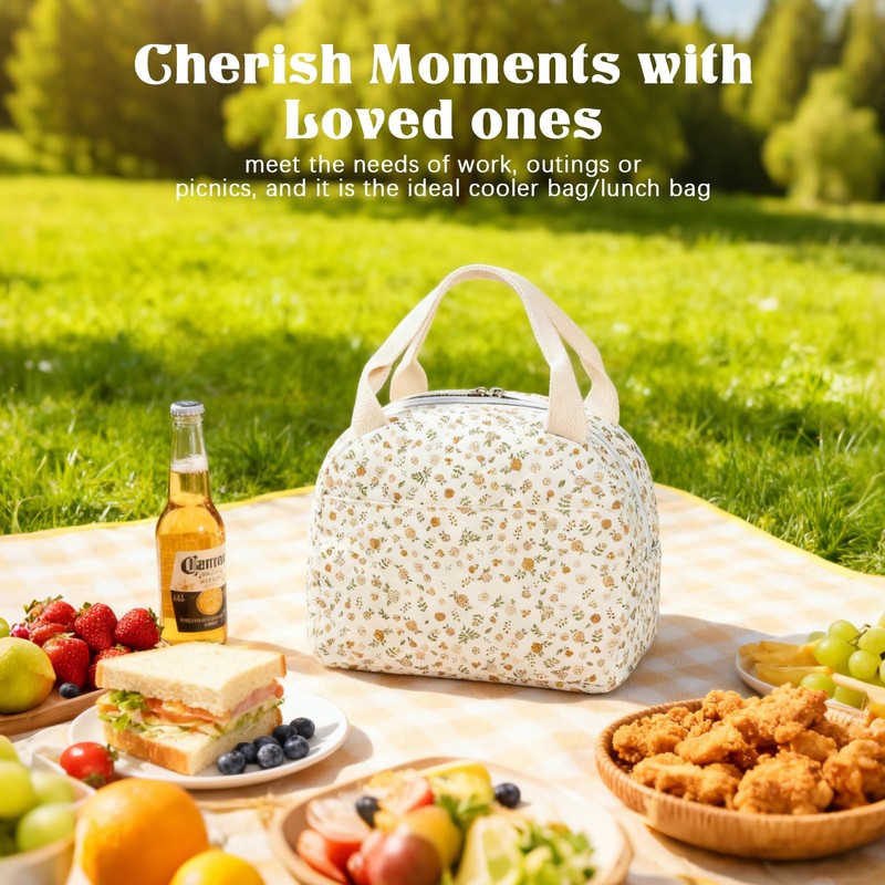 GGBOVVO Lunch Bag for Women - Insulated Lunch Box Tote
