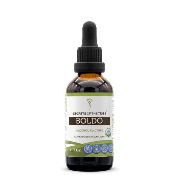 Secrets of the Tribe Boldo USDA Organic | Alcohol Extract,