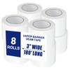 Bghdas 8 Roll Vapor Barrier Tape, 3" Wide x 180'