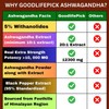 Powerful Ashwagandha 12300mg & 5% Withanolides Black Pepper 90 cap
