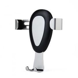 Haafi Universal Gravity Car Phone Mount, Metal Air Vent Holder, Black and Silver